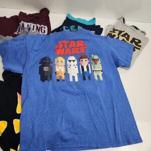 Boys 8 Short Sleeve & 4 Long Sleeve Huge Shirt Bundle Lot of 12 Size M (10-12)